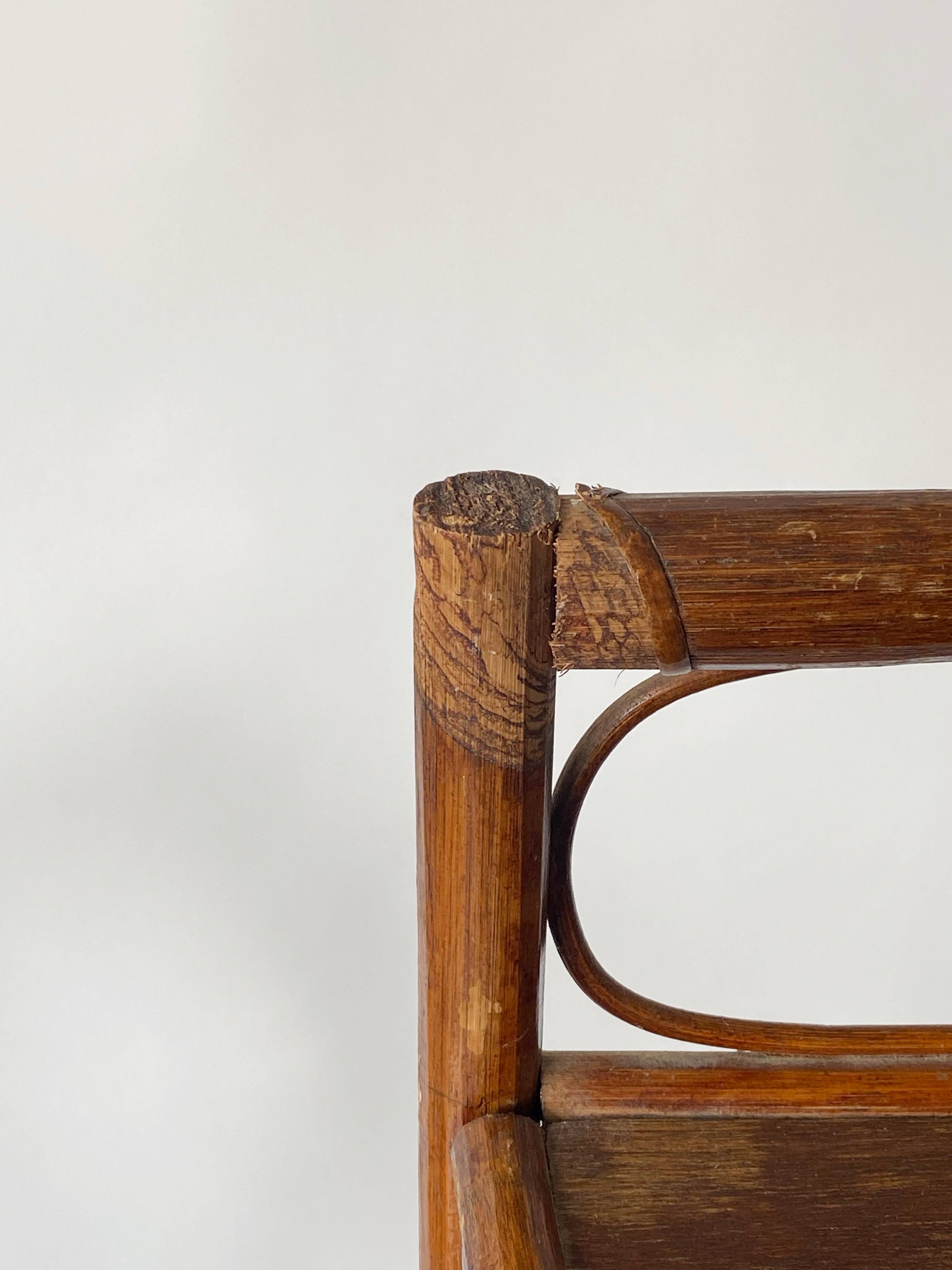 Rattan angle shelves