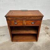 Late 19th century oak reception counter