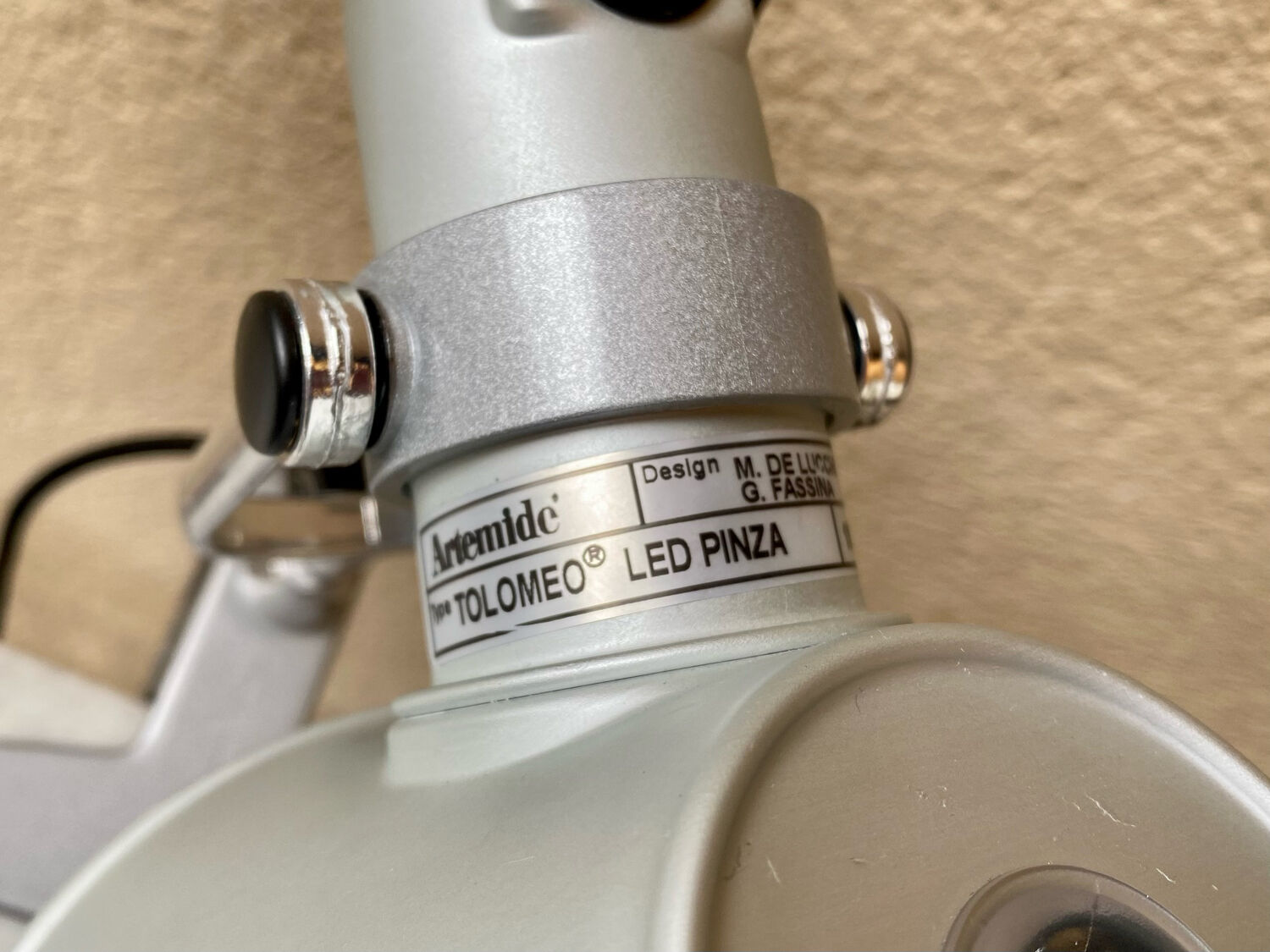 Lamp with clip Tolomeo Artemide Pinza led design Michele by Lucchi & Giancarlo Fassina