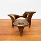 Vintage German brutalist metal candlestick by Harjes.