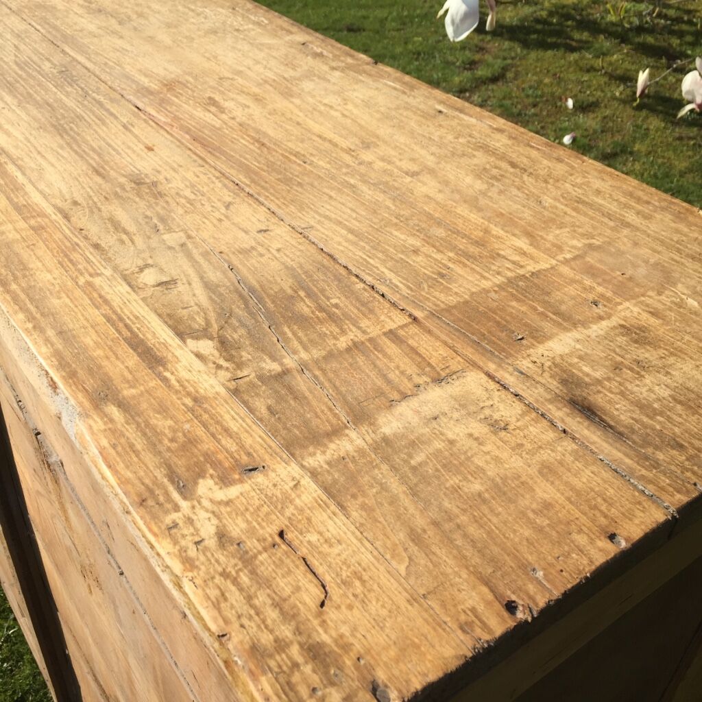 Parisian buffet two doors honey color