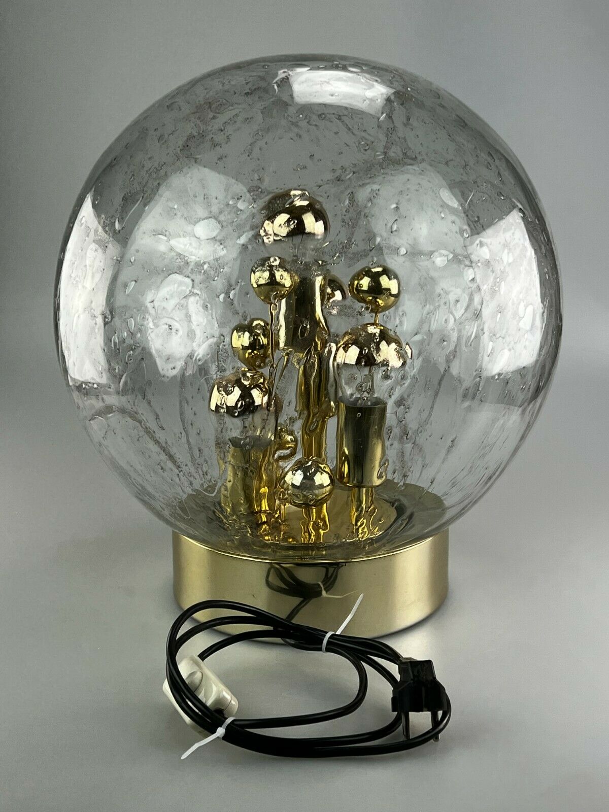 60s 70s table lamp ball lamp Doria "Big Ball" glass space age design