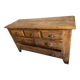 Solid oak chest of drawers