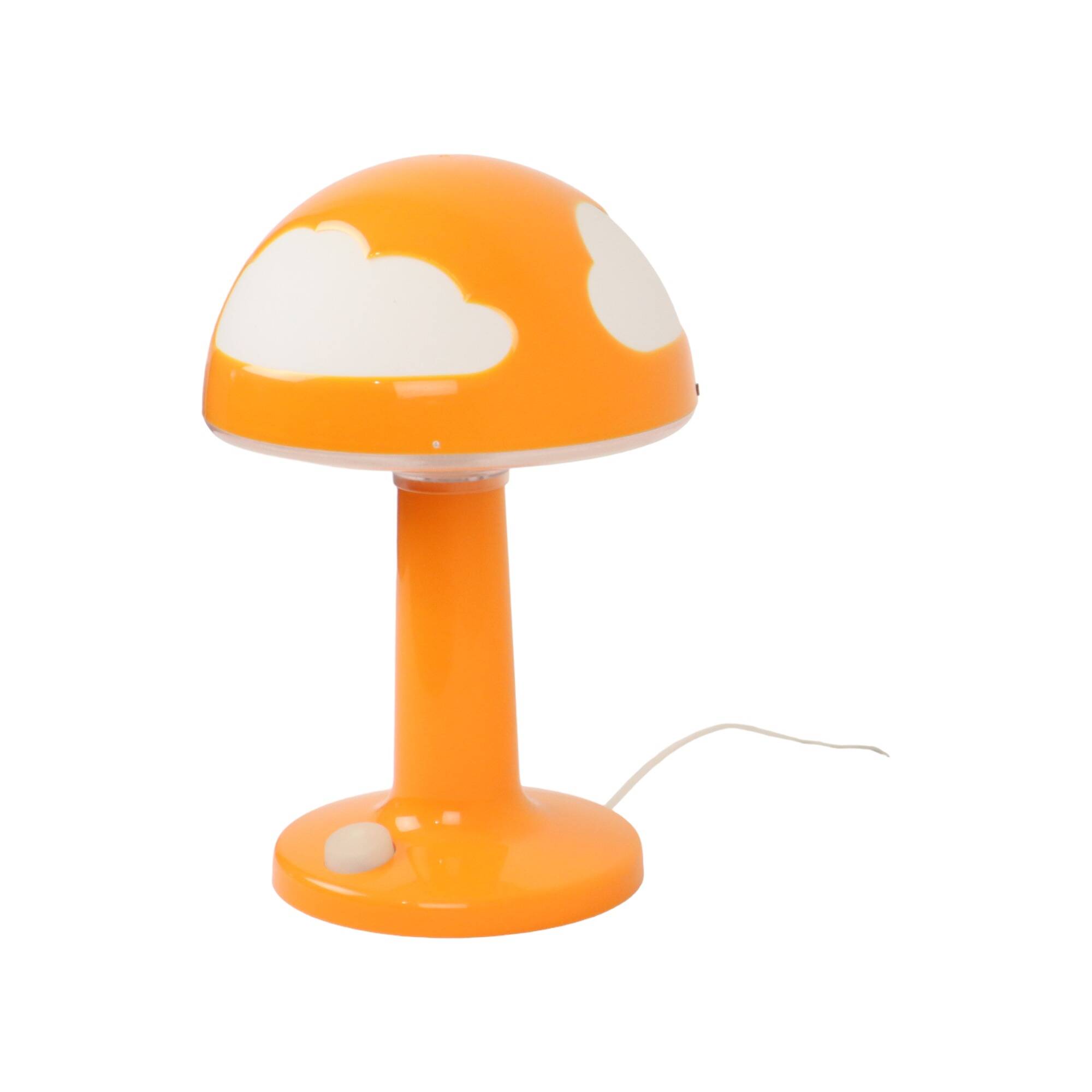Vintage Orange Mushroom Mushroom Clouds Lamp Night Lamp Dimmable Skojig Ikea 1990s