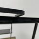 Perforated metal serving trolley in the Mathieu Matégot style
