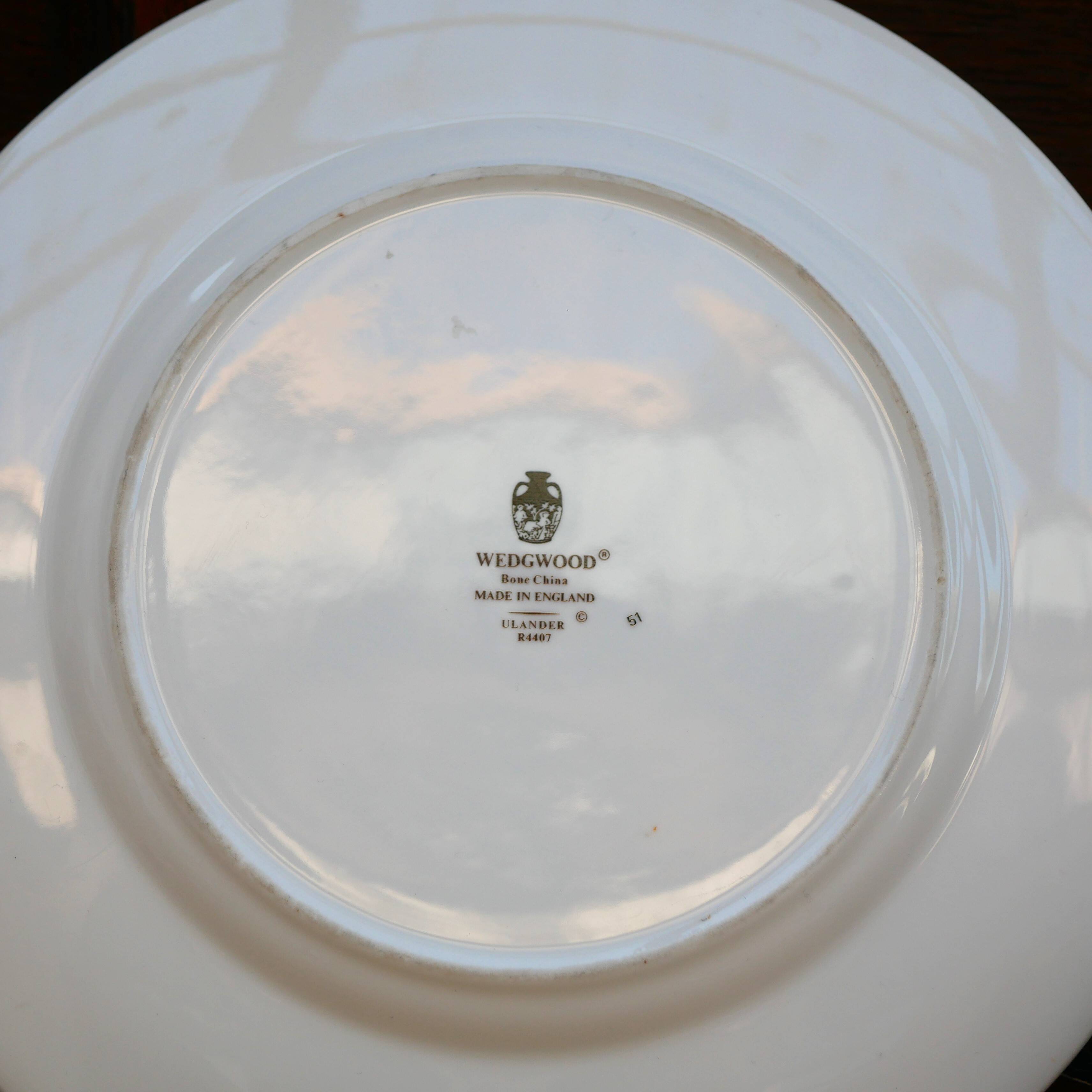 Wedgewood Ulander dinner plate in fine English porcelain