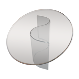 Transparent glass table