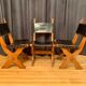 Set of three Bram Sprij chairs, the Netherlands, 1960s