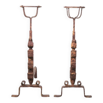 Pair of antique chenets
