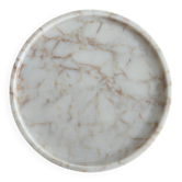 White onyx dish
