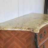 Louis XV style curved commode in rosewood