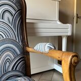 Fauteuil voltaire retapissé