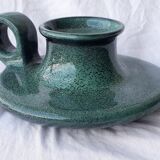 Green candle holder