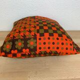 Vintage 70s flower cushion 38 x 38 cm