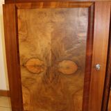 Sideboard from the 50s in burr walnut, stamped