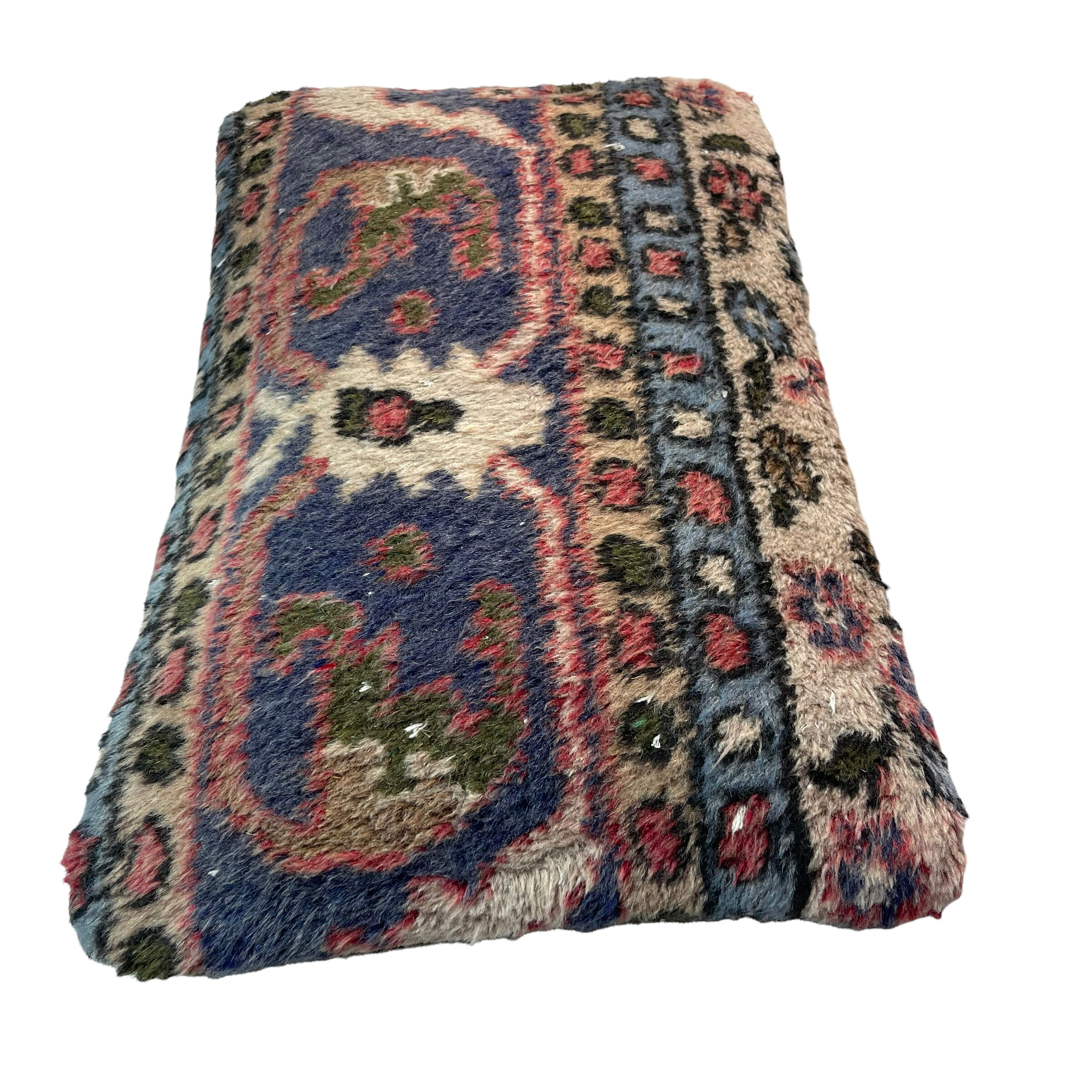 Vintage turkish rug cushion cover, 30 x 50 cm