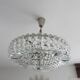 Lustre "Palwa" 6 fires in nickel brass and 60s crystal