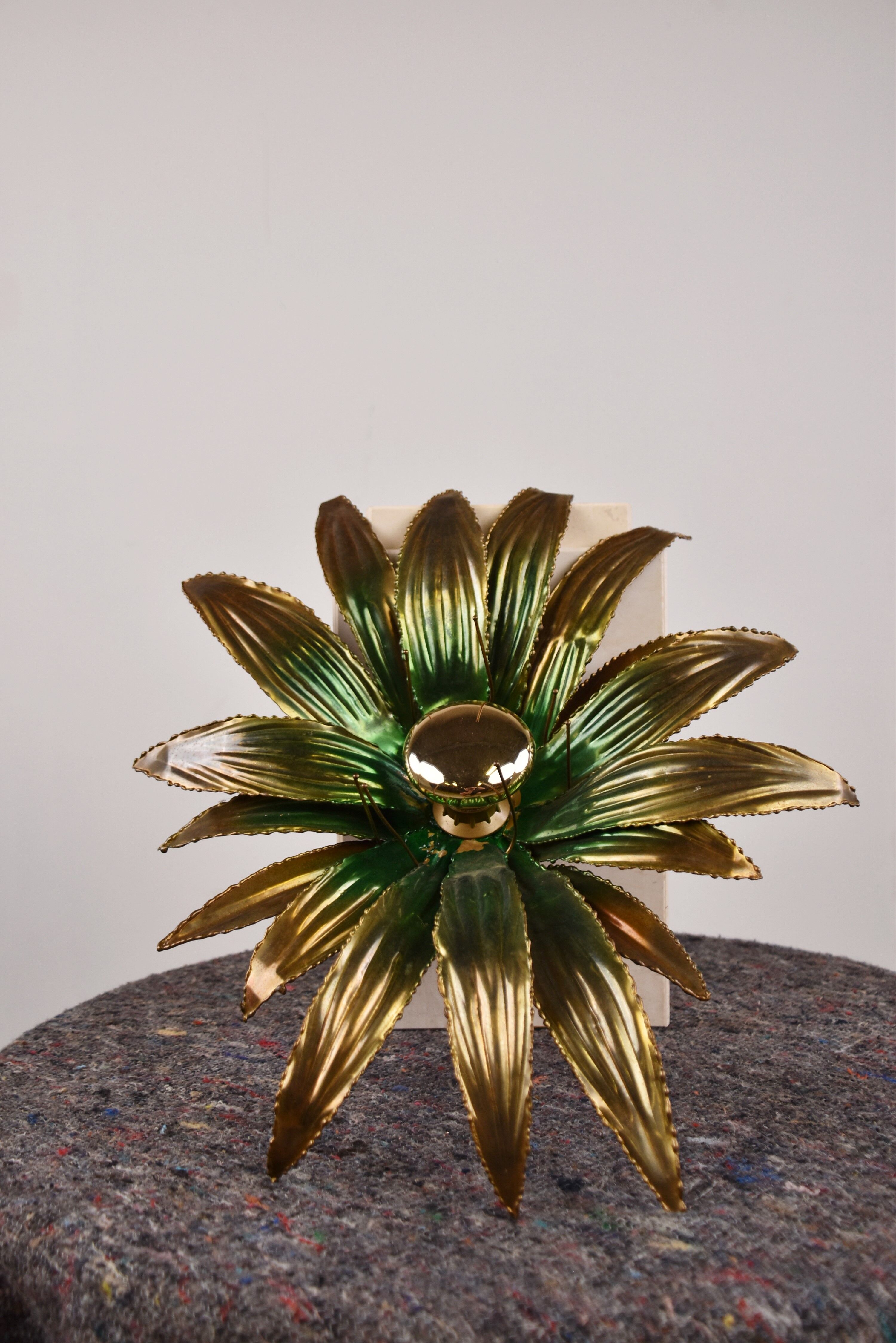 Flower wall lamp, 1970s