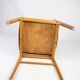 Suite de six chaises en chêne et cuir