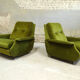 Pair of vintage space age armchairs