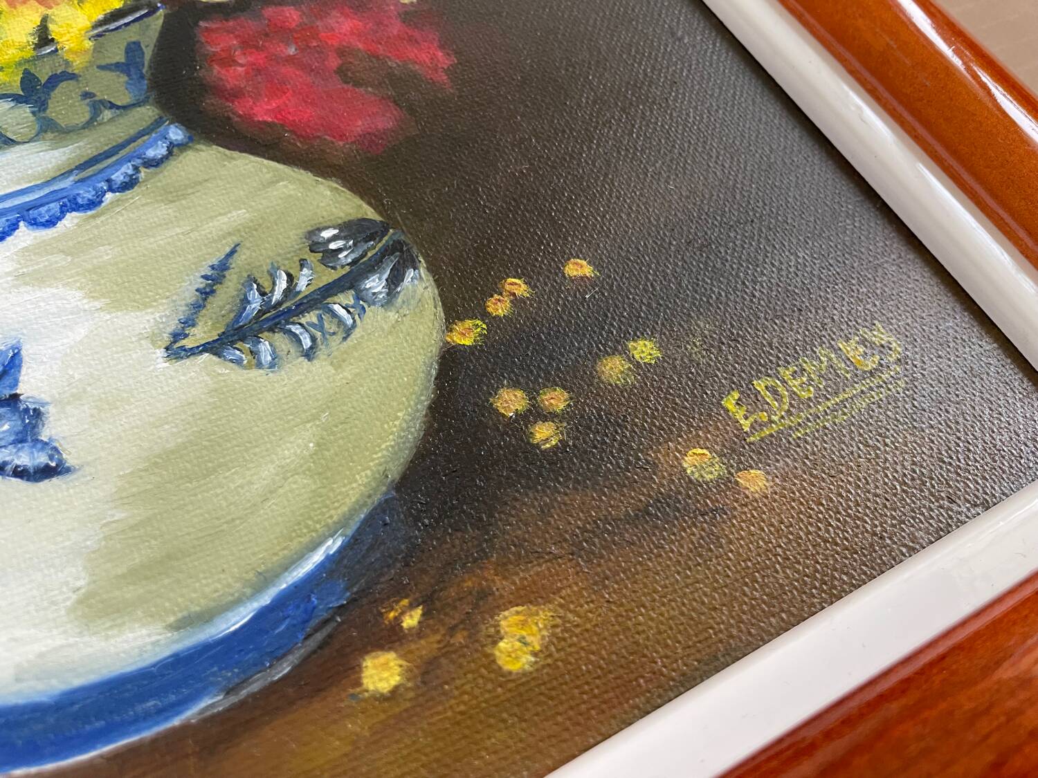 Still life with mimosa