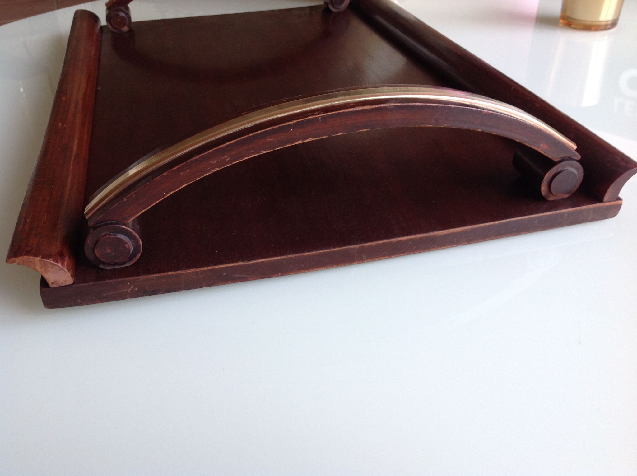 Wooden top art deco style / vintage 40s-50s