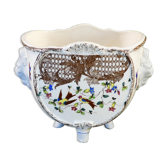 Old small pot cache or gardener in faience FIVES LILLE