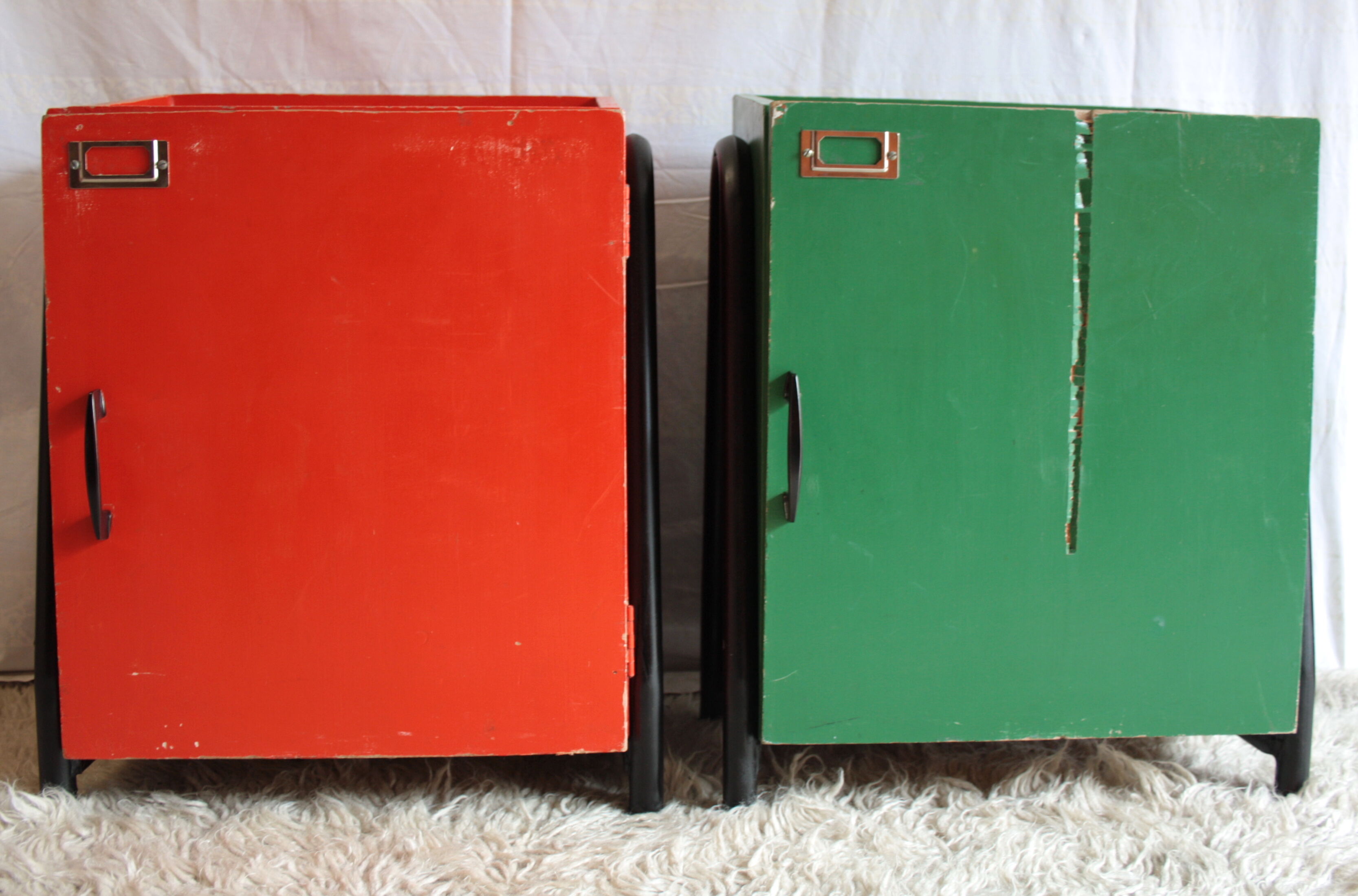 Bedside of boarding school (pair) - 50 years