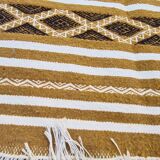 Handmade bed-down carpet made of pure wool  - 72x128cm