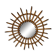 Miroir soleil en rotin années 60-70