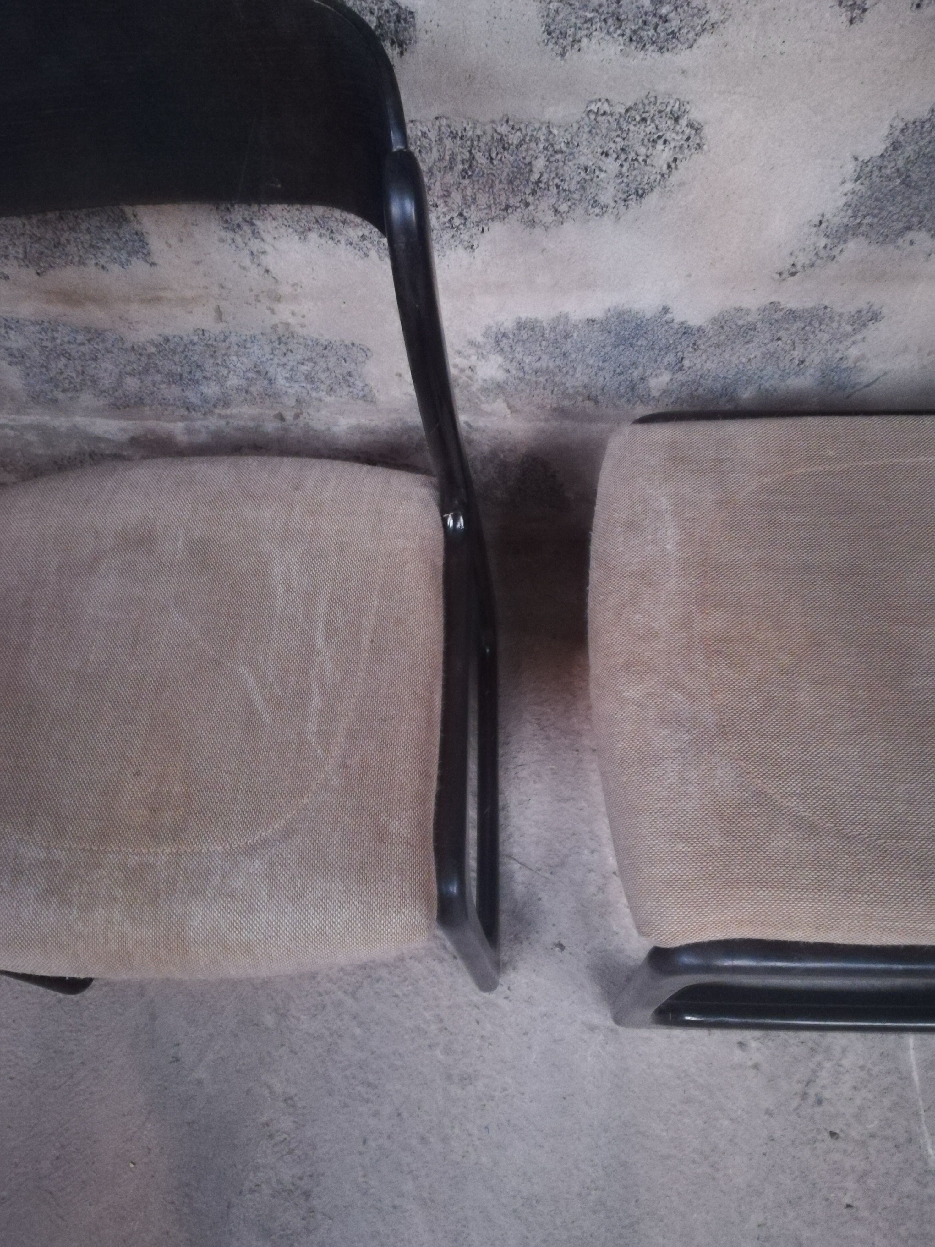 Lot of 4 chairs Baumann Traineau