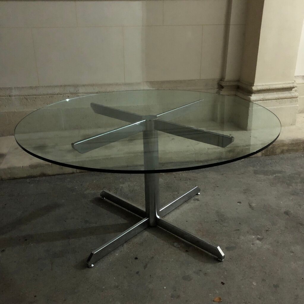 Round glass Pable from the 70s