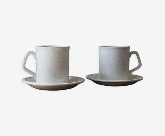 Paire de tasses, John Tams, Angleterre, années 1980