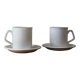 Paire de tasses, John Tams, Angleterre, années 1980