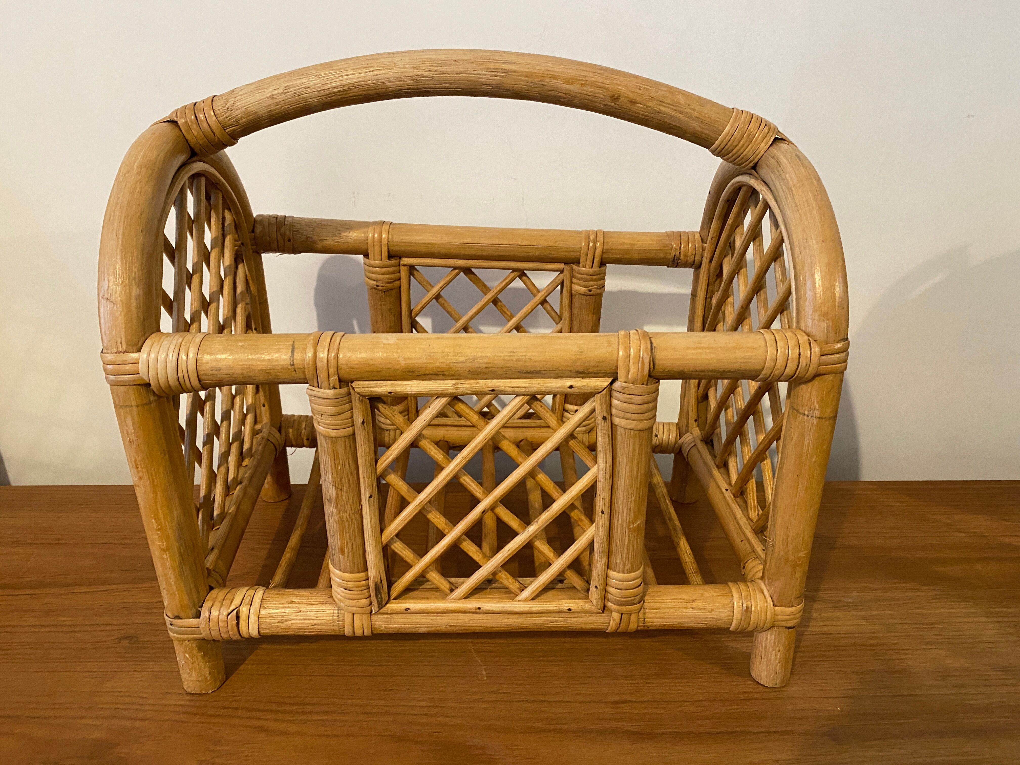 Rattan magazine door