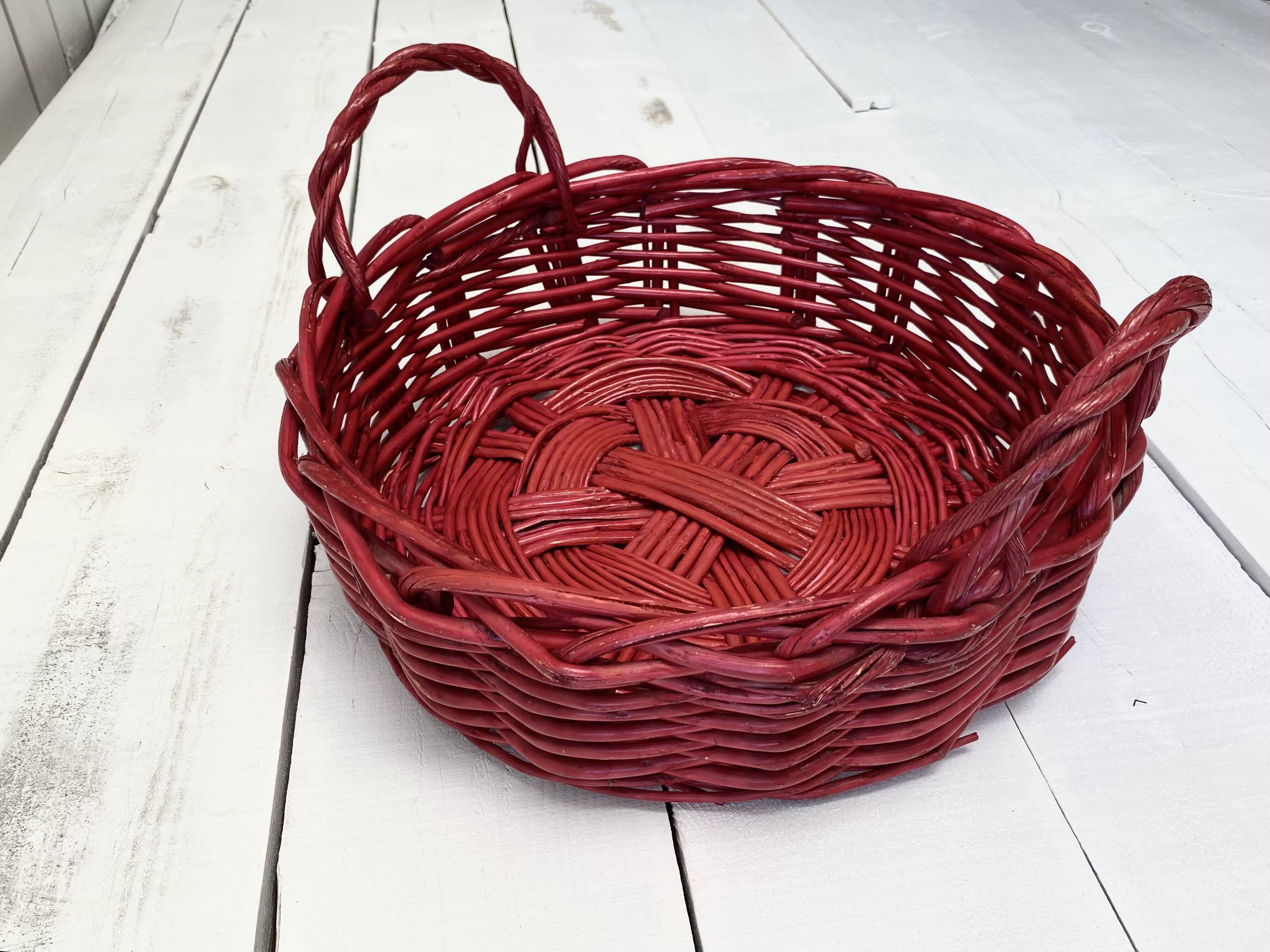 Panier XXL rotin peint