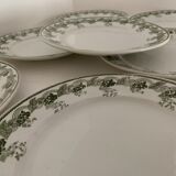 7 dessert plates Moulin des Loups et Hamage, Violetta