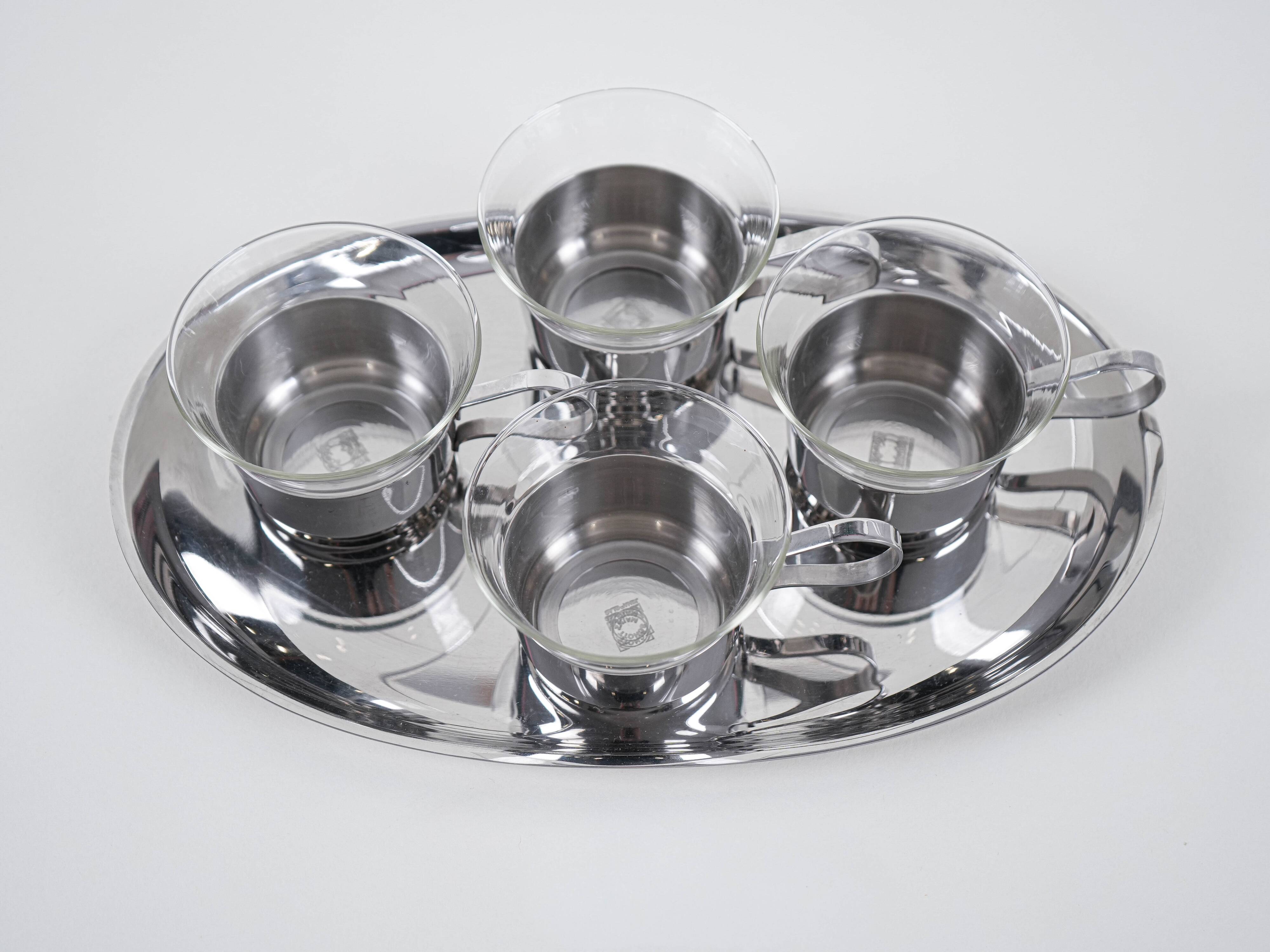 Serving set, Italian design, 1970s, made in Italy