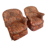 Superb pair of Napoleon II period toad armchairs circa 1850