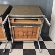 Ensemble suite de 3 chauffeuses fauteuils Vintage
