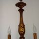 French Vintage Traditional Bronze 6 Light Chandelier Acanthus Leaf Detail 4565