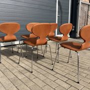Fritz hansen ant chairs in cognac leather new!!