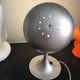 Grey metal mushroom lamp Mathias