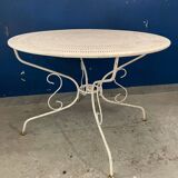 Vintage wrought iron garden table