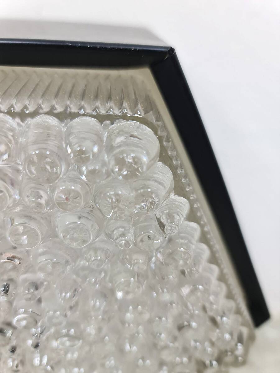 Vintage Dutch ceiling wall light B1092 Raak 'Hexagon'