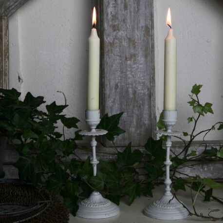 Pair of candle holders 19th century shabby chic