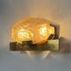 Vintage wall light attributed to Serge Mouille, brass and resin, Dallux France.