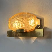 Vintage wall light attributed to Serge Mouille, brass and resin, Dallux France.