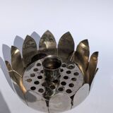 Vintage flower spike lotus candle holder