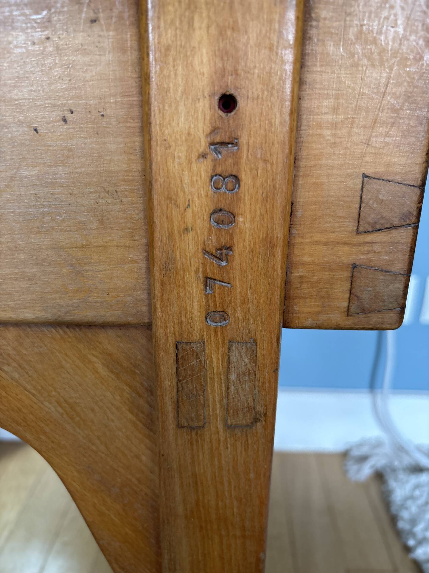 School desk from the 50s-60s.
